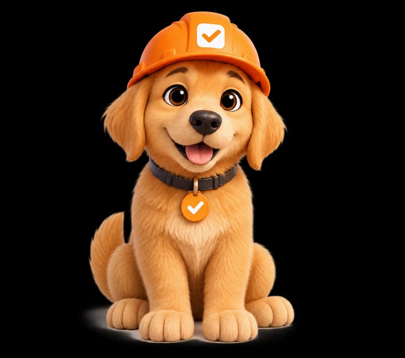 Tru, Trupula’s golden retriever home companion